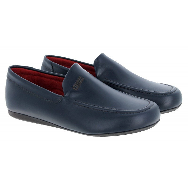 Mens full leather slipper